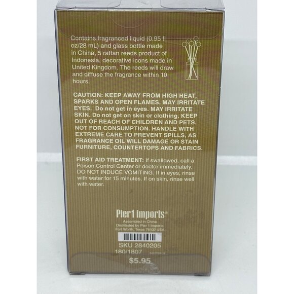Pier 1 Imports Sugared Cinnamon Reed Diffuser Gift Set – NIB Holiday Gingerbread - Picture 6 of 6